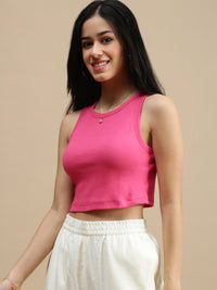 De Moza Women Casual Top Fuchsia