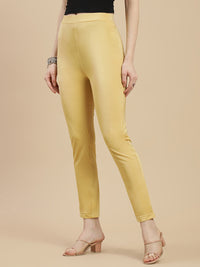 De Moza Women's Festive Pants Gold - De Moza