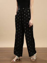 De Moza Women Festive Palazzo Black