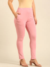 Women's Needle Pants Rose Pink - De Moza