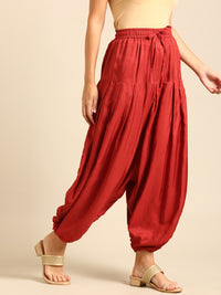 Harem Pant-Brick Red - De Moza