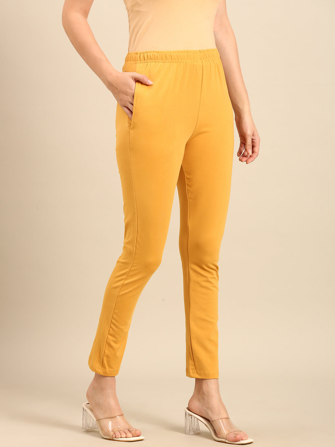 Women's Needle Pants Gold - De Moza
