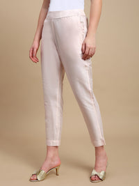 De Moza Women Casual Pants Rose Gold - De Moza