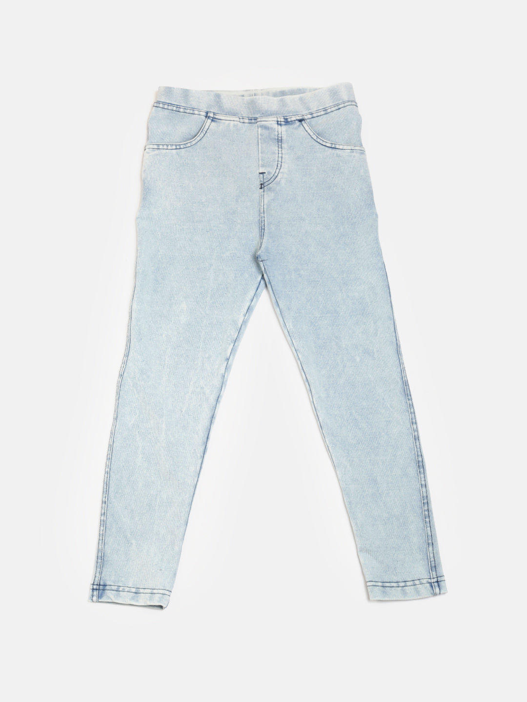 PIPIN Girls Tregging Denim Ice Wash