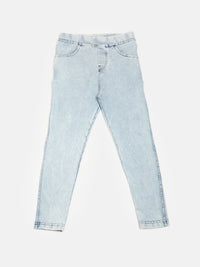 PIPIN Girls Tregging Denim Ice Wash