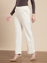 De Moza Women Casual Pants Cream
