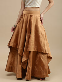 Women's Skirt Gold Beige