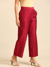 Palazzo Checked-Pink - De Moza