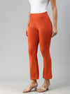 De Moza Women Tapered Pants Rust Orange
