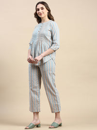 Tunic Top AOP-Offwhite - De Moza