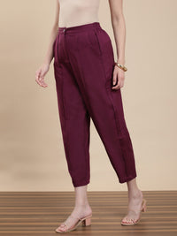 De Moza Women Casual Pants Cherry