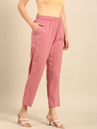 Straight Pant-Dusty Pink - De Moza