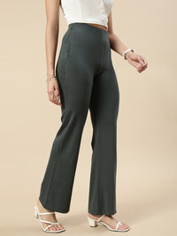 Fit & Flare Pant-Olive