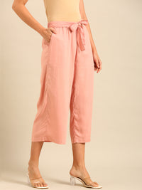 Tie Up Culottes-Dusty Pink - De Moza