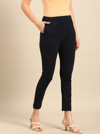 Women's Needle Pants Navy - De Moza