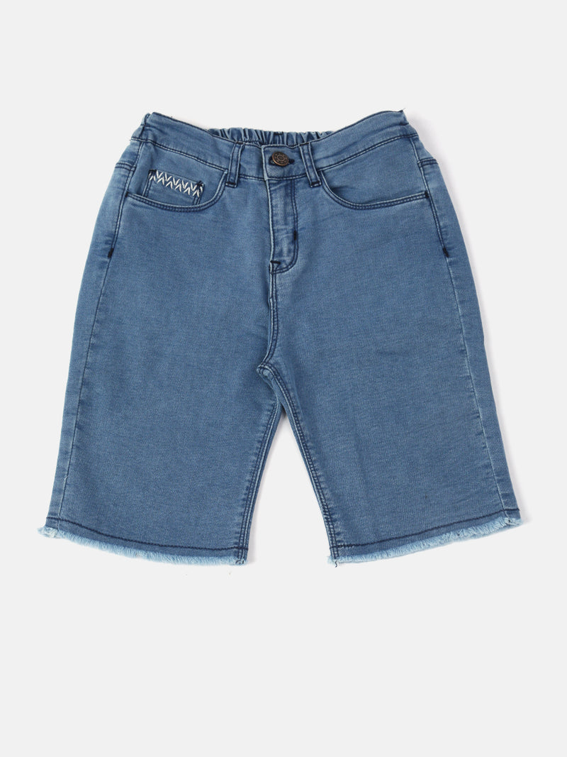PIPIN Girls Denim Shorts Dark Blue