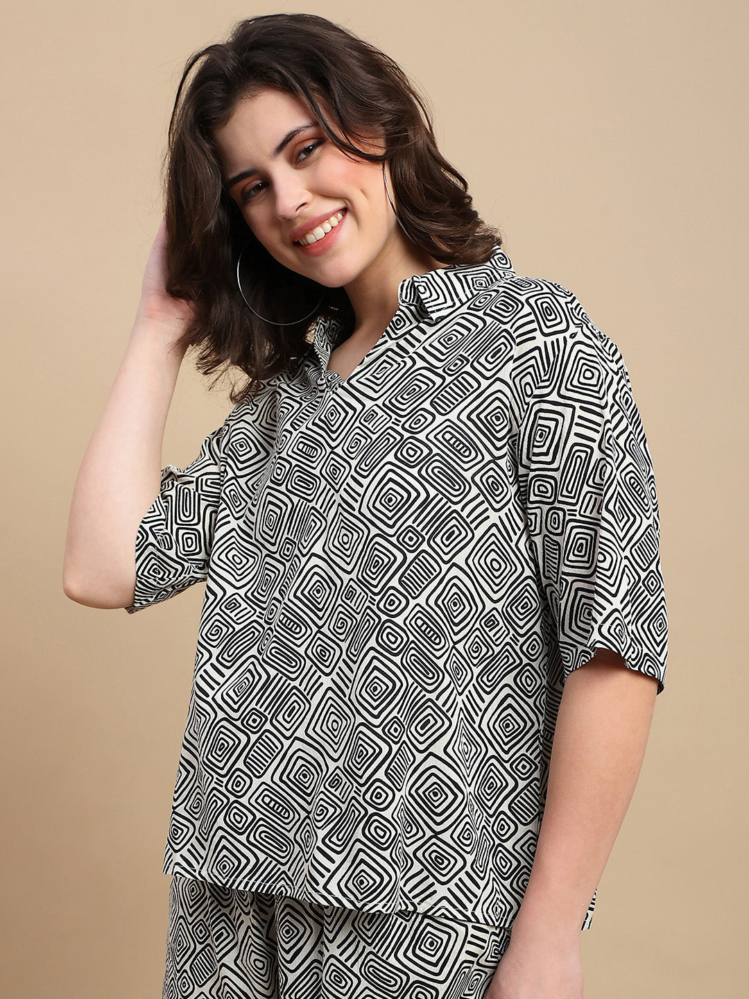 De Moza Women Casual Top Black