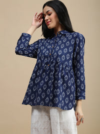 De Moza Women Casual Top Indigo