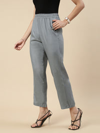 Straight Pant-Grey
