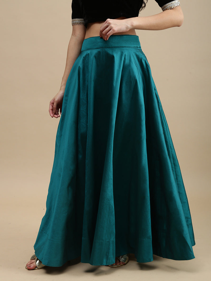 Women's Skirt Bottle Green