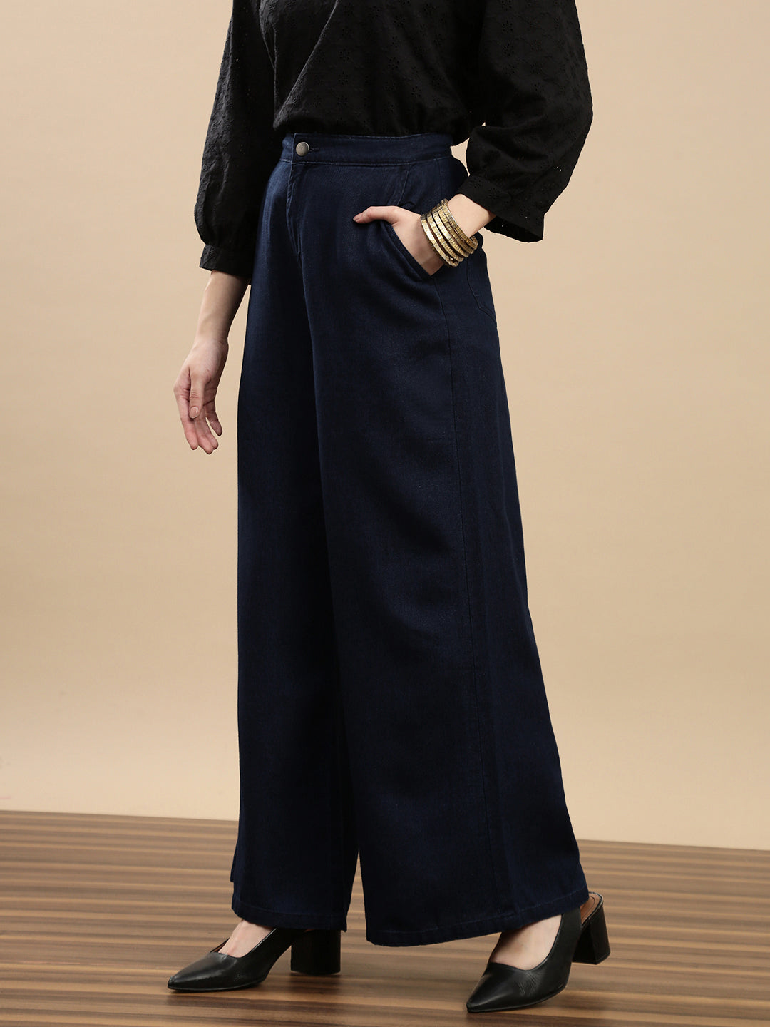 De Moza Women Casual Pants Rinse - De Moza