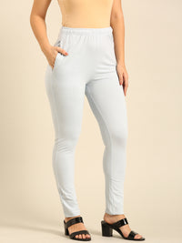 Women's Needle Pants Sea Blue - De Moza
