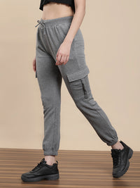 De Moza Women Casual Jogger Anthra Melange