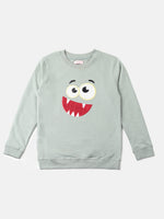 PIPIN Girls Printed Sweatshirt Light Petrol