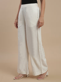 De Moza Women Casual Palazzo Natural - De Moza