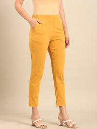 Super Stretch Kurti Pant-Gold - De Moza