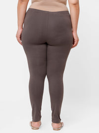 Ankle Length Leggings Cotton-Military Green - De Moza
