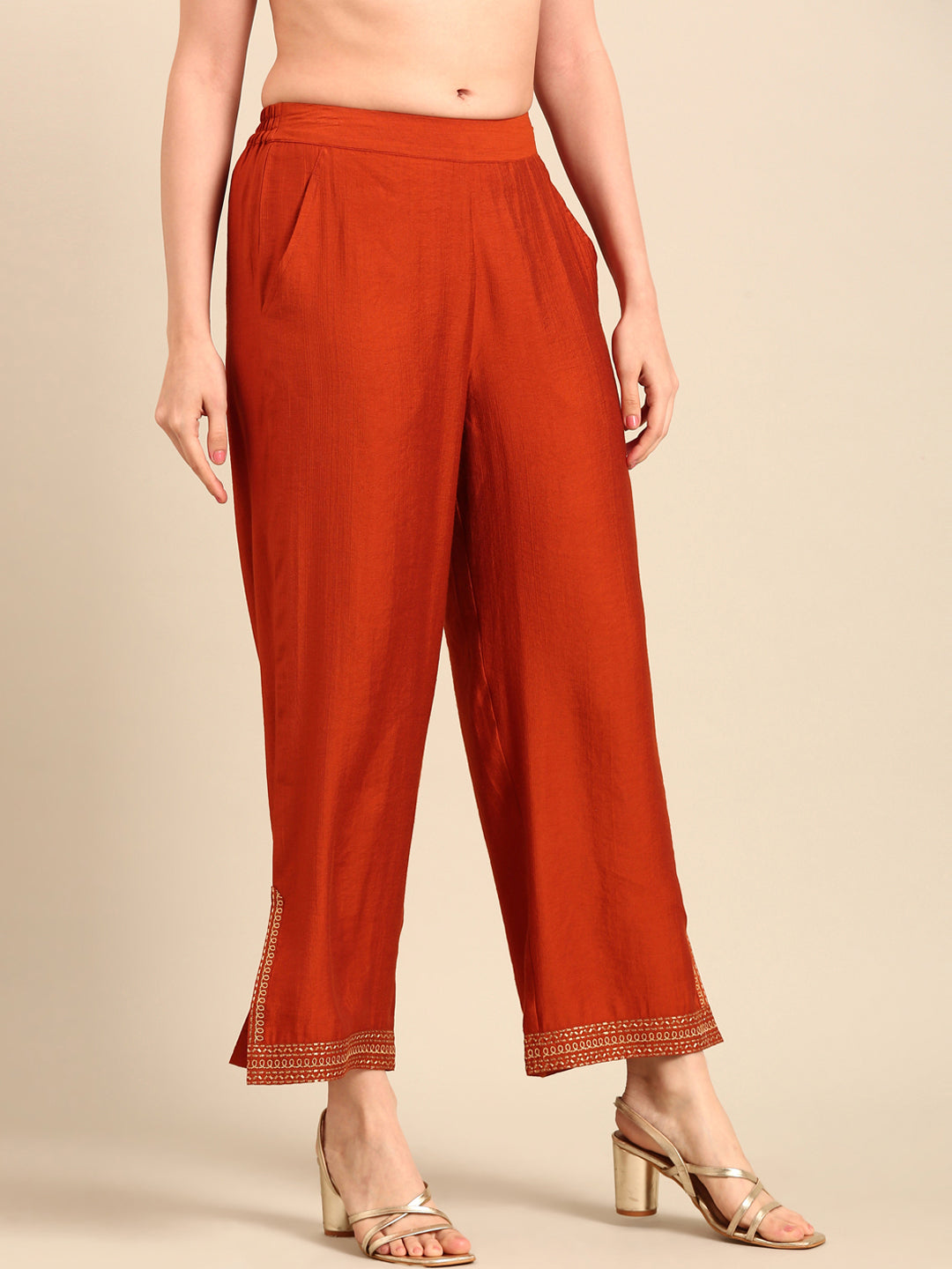 Palazzo-Rust Orange - De Moza