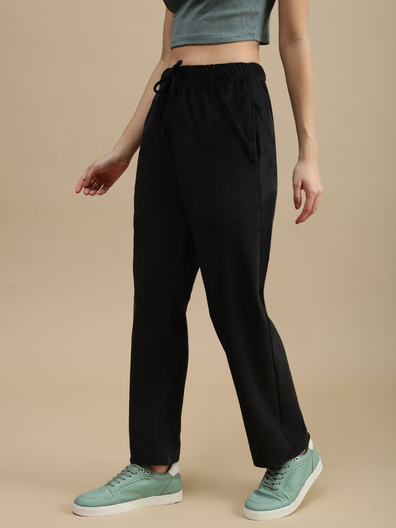 De Moza Women Casual Pants Black
