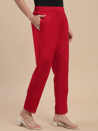 De Moza Women Cotton Lace Pants - De Moza