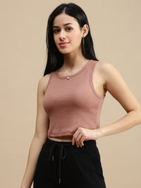 De Moza Women Casual Top Mocha Mousse