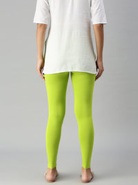 Ankle Length Leggings Cotton-Lime - De Moza