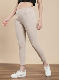 De Moza Women Casual Jegging sand