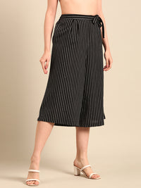 Culottes Stripped-Black - De Moza