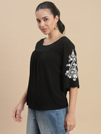 De Moza Women Casual Top Black - De Moza
