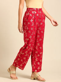 Co-Ord Set (Jacket & Palazzo)-Fuchsia - De Moza