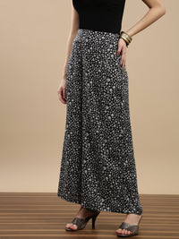 De Moza Women Casual Palazzo Black - De Moza