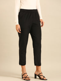 Straight Pant-Black - De Moza