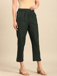 Cigarette Pants-Green - De Moza