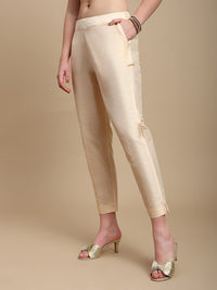 De Moza Women Casual Pants Gold - De Moza