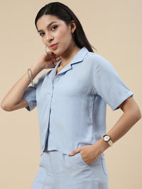 Casual Top-Jeans Blue