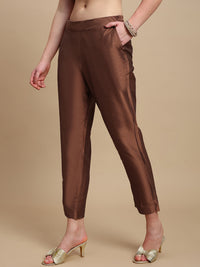 De Moza Women Casual Pants Bronze - De Moza