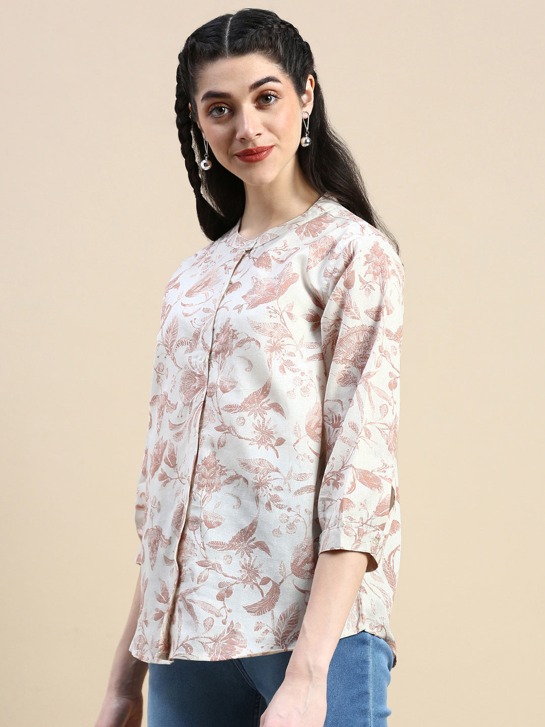 Tunic Top Printed-Clay - De Moza