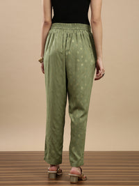 De Moza Women Festive Pants Deep Green - De Moza