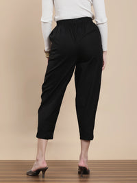 De Moza Women Casual Pants Black