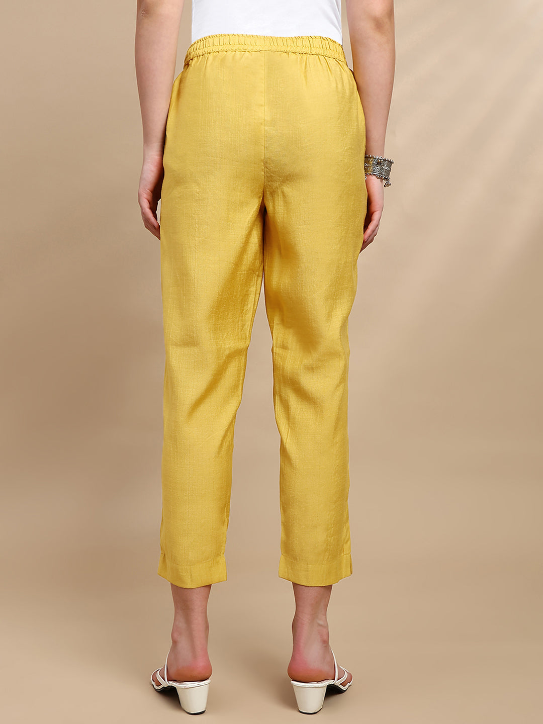 De Moza Women Festive Pants Gold - De Moza